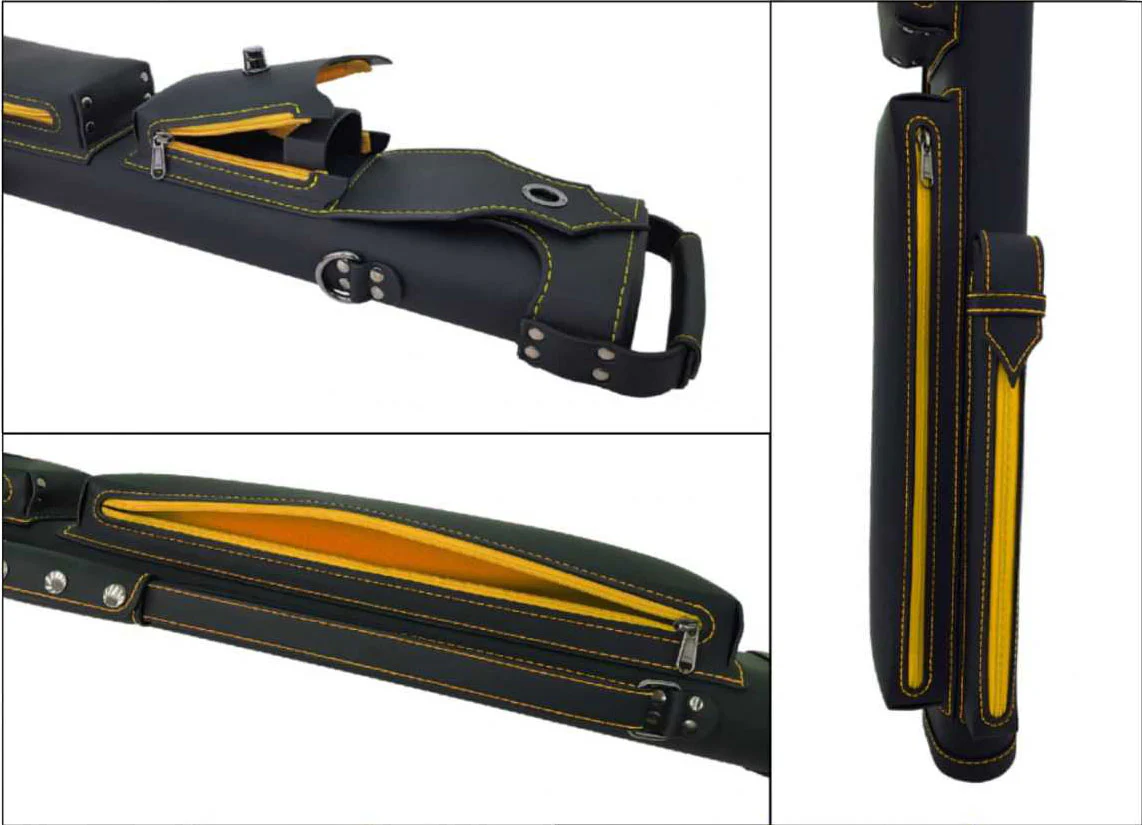Holly Spectrum Stitched Citrine Pool Cue Case - HSY - Image 3