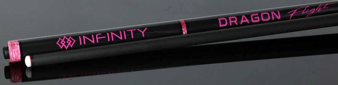 Infinity Dragon Flight Carbon Fiber Long Jump Cue - Pink - Image 3