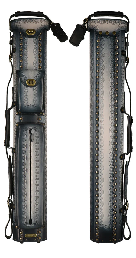 Instroke Saddle D01 Black Air Brushed 2x4 Pool Cue Case - 24D01BK - Image 2
