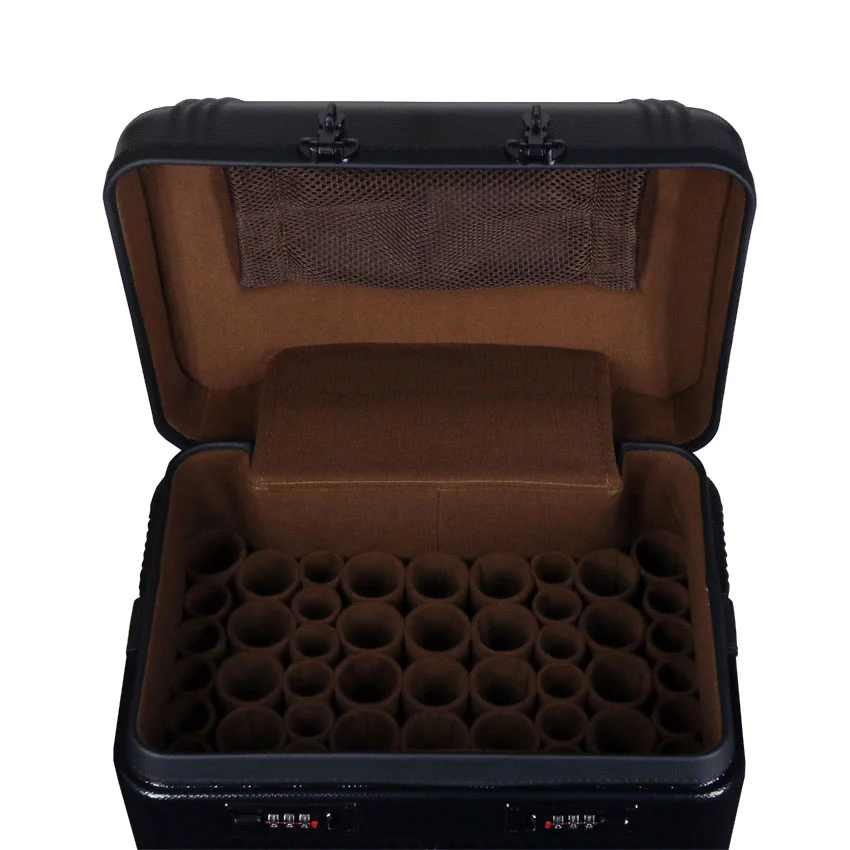 J Flowers Black 27x26 Hard Dealer Rolling Pool Cue Case - JFC2726BK - Image 4
