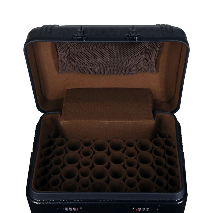 J Flowers Black 20x44 Hard Dealer Rolling Pool Cue Case - JFC2044BK - Image 4