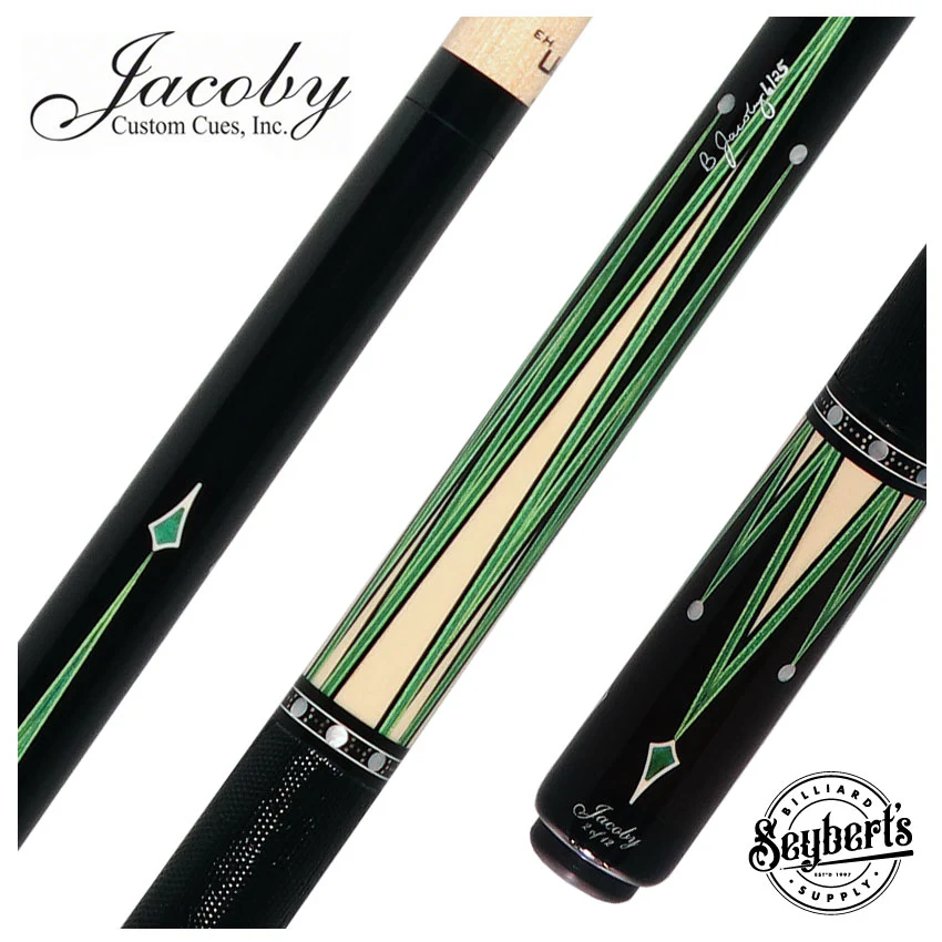 Jacoby Custom Raven Pool Cue - 0917-52LWGRN