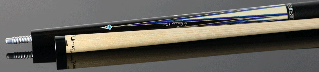 Jacoby Raven Blue Limited Cue With 12.75 Ultra Shaft and Leather Wrap - 0917-52LWBL - Image 3