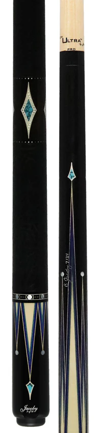 Jacoby Raven Blue Limited Cue With 12.75 Ultra Shaft and Leather Wrap - 0917-52LWBL - Image 5