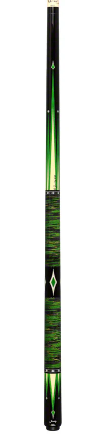 Jacoby Limited Edition Raven Pool Cue with Stacked Leather Wrap - 0917-52SWGRN - Image 5