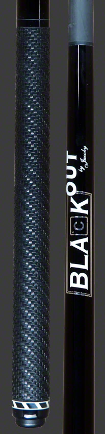 Jacoby BlaCkOut Black with Sport Wrap Carbon Fiber Break/Jump Cue - JACBKOUTSGBK - Image 3