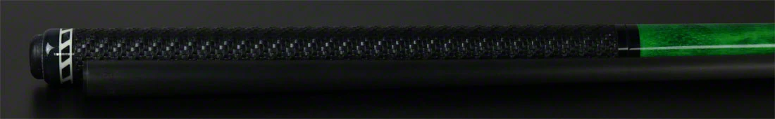 Jacoby BlaCkOut Green with Sport Wrap Carbon Fiber Break/Jump Cue - JACBKOUTSGGR - Image 4