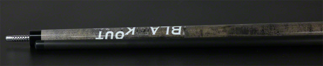 Jacoby BlaCkOut Grey with Sport Wrap Carbon Fiber Break/Jump Cue - JACBKOUTSGGY - Image 3