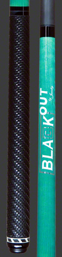 Jacoby BlaCkOut Turquoise with Sport Wrap Carbon Fiber Break/Jump Cue - JACBKOUTSGTQ - Image 3