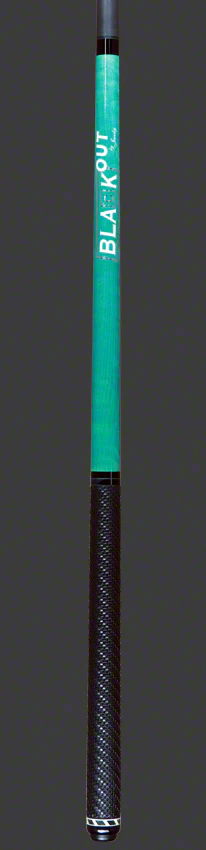 Jacoby BlaCkOut Turquoise with Sport Wrap Carbon Fiber Break/Jump Cue - JACBKOUTSGTQ - Image 4