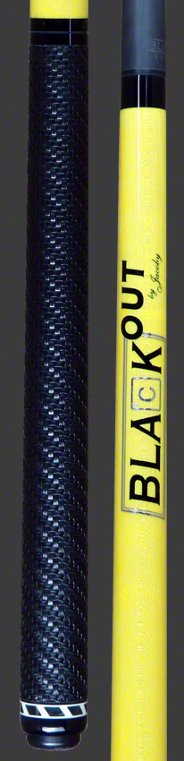 Jacoby BlaCkOut Yellow with Sport Wrap Carbon Fiber Break/Jump Cue - JACBKOUTSGYEL - Image 3