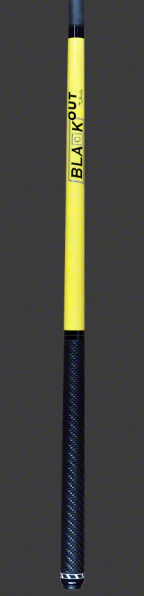 Jacoby BlaCkOut Yellow with Sport Wrap Carbon Fiber Break/Jump Cue - JACBKOUTSGYEL - Image 4