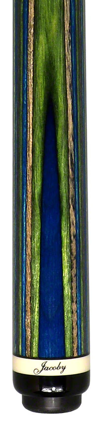 Jacoby Blue Green and Grey Laminated Pool Cue - LAMBLGNGY - Image 4