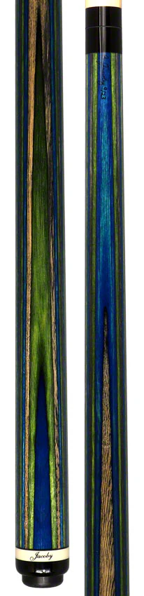 Jacoby Blue Green and Grey Laminated Pool Cue - LAMBLGNGY - Image 5