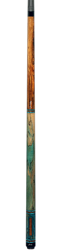 Jacoby Bocote and Spalted Maple Custom Pool Cue with 12.3mm Jacoby Black V4 Carbon Shaft - Image 6