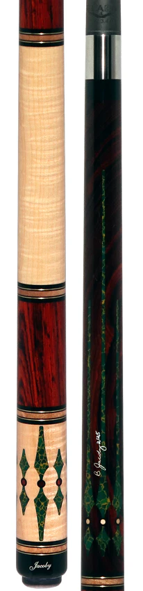 Jacoby Cocobolo with Curly Maple and Arizona Jade Custom No Wrap Pool Cue with 12.30mm Ultra Pro Shaft - Image 5