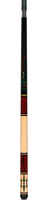 Jacoby Cocobolo with Curly Maple and Arizona Jade Custom No Wrap Pool Cue with 12.30mm Ultra Pro Shaft - Image 6