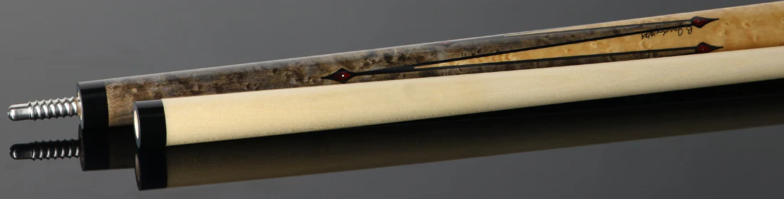Jacoby Custom Grey-Stained Birdseye Maple and Bloody Jasper Play Cue - 1024-320 - Image 3