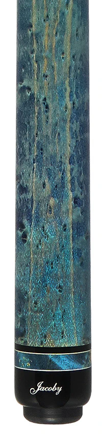 Jacoby Custom Honey and Teal-Stained Birdseye Maple with Impregnated Burl Points Play Cue - 1024-265 - Image 4