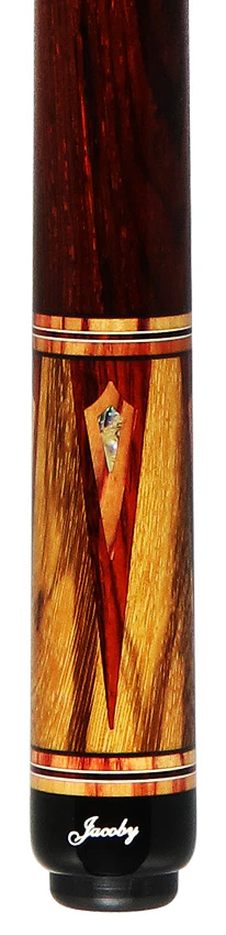 Jacoby Custom Tiger Caspi, Cocobolo, Tulipwood and Abalone Play Cue - 0924-75 - Image 4