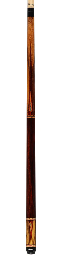 Jacoby Custom Tiger Caspi, Cocobolo, Tulipwood and Abalone Play Cue - 0924-75 - Image 6