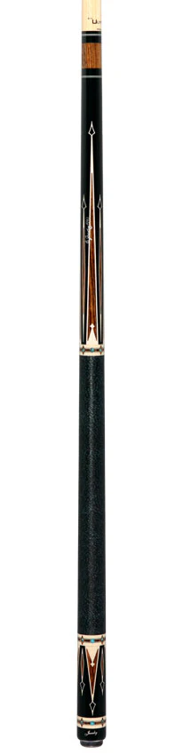Jacoby Ebony Forearm with Bocote Points and Elforyn/Turquoise Inlays Pool Cue with 12.80mm Jacoby Ultra Pro Shaft - Image 6