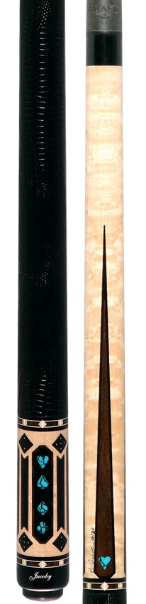 Jacoby Gambler Turquoise Custom Pool Cue with 12.3mm Jacoby Black V4 Carbon Shaft - Image 5