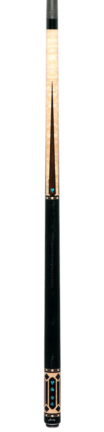 Jacoby Gambler Turquoise Custom Pool Cue with 12.3mm Jacoby Black V4 Carbon Shaft - Image 6
