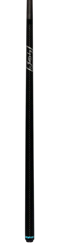 Jacoby Game Changer Series Carbon with Turquoise Ring Play Cue with 12.70mm Jacoby Black V4 Carbon Fiber Shaft - Image 6