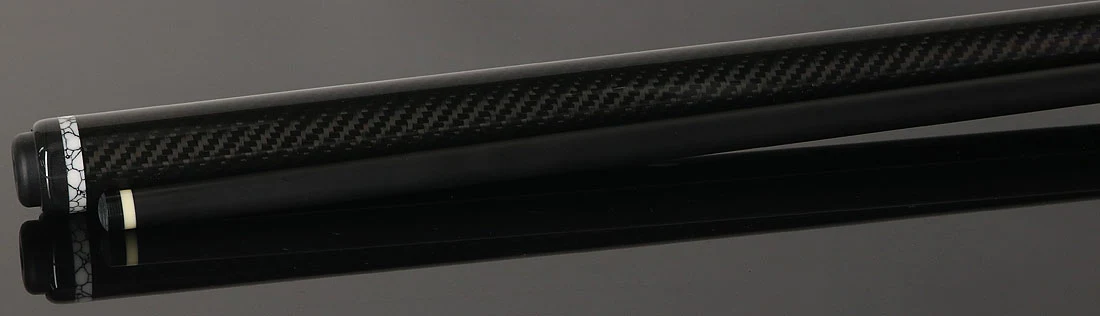 Jacoby Game Changer Series Carbon with White Buffalo Turquoise Ring Play Cue with 12.70mm Jacoby Black V4 Carbon Fiber Shaft - Image 3