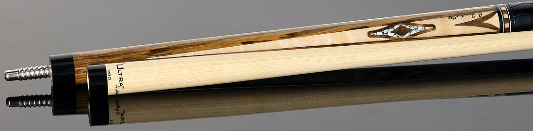 Jacoby HBV2 Series Bocote Forearm with Curly Maple and White Buffalo Inlays Point Cue - Image 4