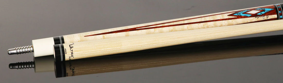 Jacoby Birdseye Maple Turquoise Cue - HB4T - Image 4