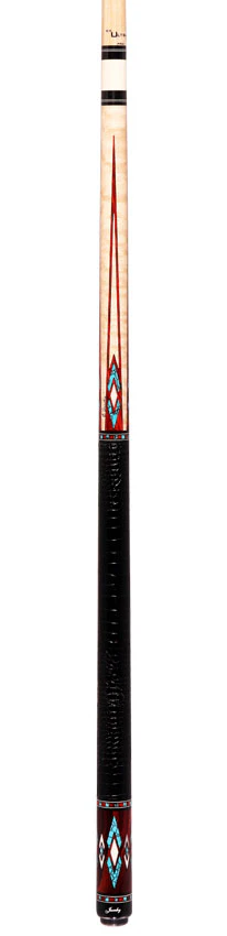 Jacoby Birdseye Maple Turquoise Cue - HB4T - Image 6