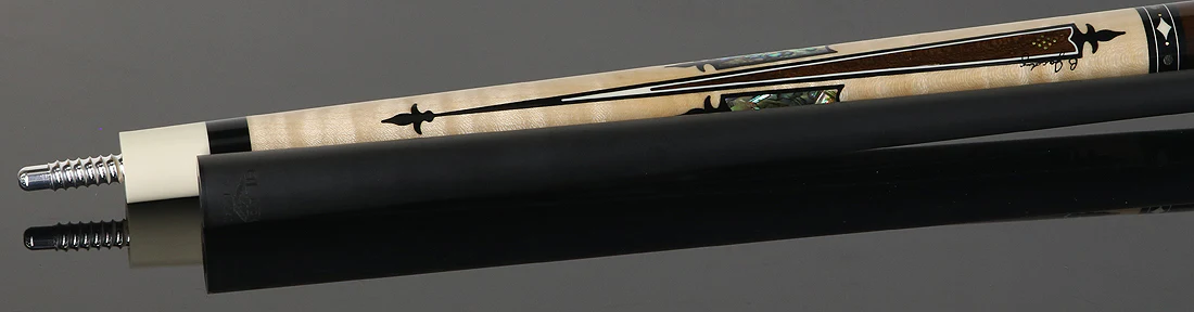 Jacoby Heritage Collection Maple with Ziricote Points and Abalone Inlays Pool Cue - Image 4
