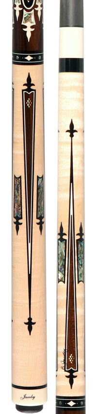 Jacoby Heritage Collection Maple with Ziricote Points and Abalone Inlays Pool Cue - Image 5