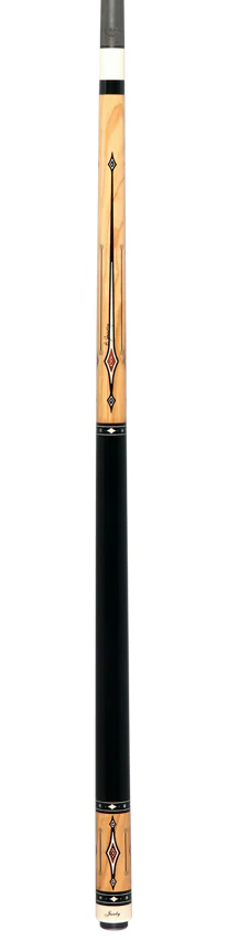 Jacoby Heritage Collection Olivewood with Cocobolo Inlays and Ebonized Maple No Wrap Pool Cue - Image 6