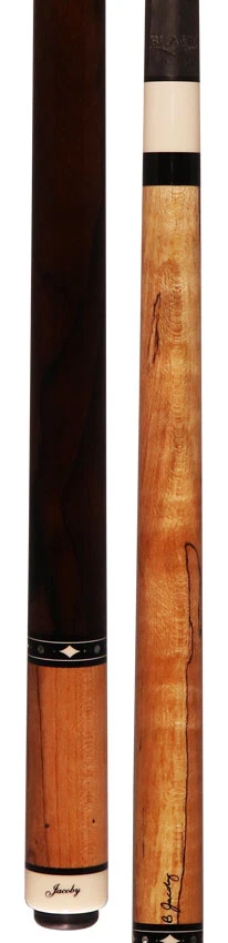 Jacoby Heritage Collection Spalted Maple Forearm with Ziricote No Wrap Pool Cue - Image 3