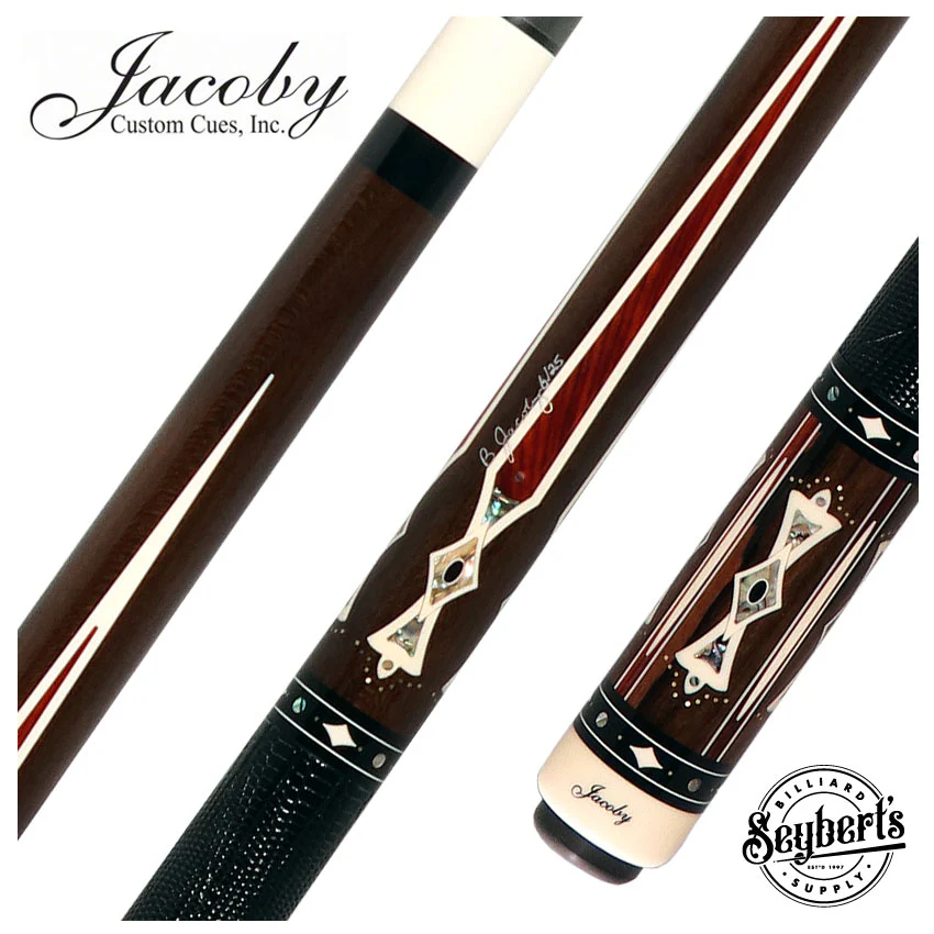 Jacoby Heritage Collection Ziricote with Cocobolo Points and Abalone Inlays Pool Cue
