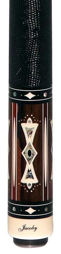 Jacoby Heritage Collection Ziricote with Cocobolo Points and Abalone Inlays Pool Cue - Image 2