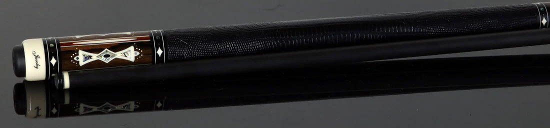 Jacoby Heritage Collection Ziricote with Cocobolo Points and Abalone Inlays Pool Cue - Image 3