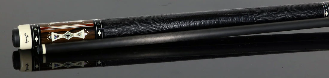 Jacoby Heritage Collection Ziricote with Cocobolo Points and Abalone Inlays Pool Cue - Image 4