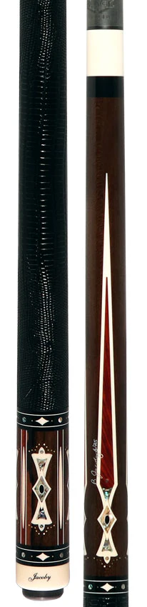 Jacoby Heritage Collection Ziricote with Cocobolo Points and Abalone Inlays Pool Cue - Image 5