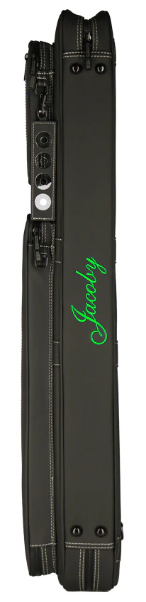 Jacoby Silver Fox Butterfly Green 4x8 Soft Pool Cue Case - JCSFB4X8GRNV1 - Image 4