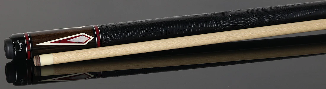 Jacoby Zircote with Bloody Jasper and Mother of Pearl Custom Pool Cue with 12.75mm Ultra Pro Shaft - Image 3
