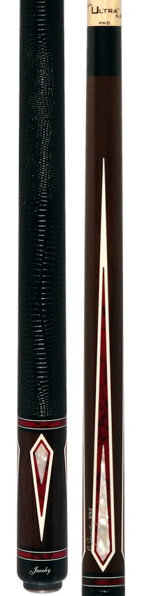 Jacoby Zircote with Bloody Jasper and Mother of Pearl Custom Pool Cue with 12.75mm Ultra Pro Shaft - Image 5