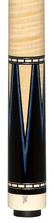Jim Pierce Custom Cues - 12 Point With Ebony and Curly Maple - (2) Maple Shafts - Image 4
