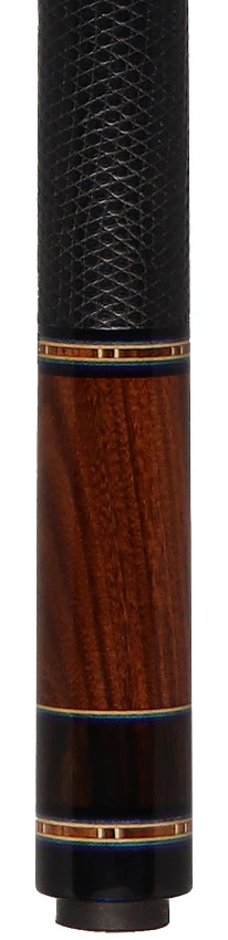 Jim Pierce Custom Cues - Mecasser Ebony with 6 Pao Ferro Points - 2 Shafts - Image 4