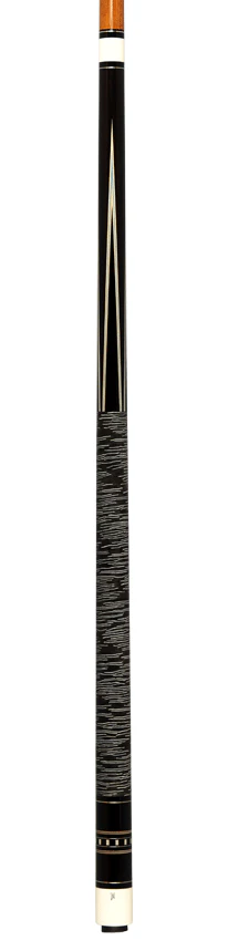 Jim Pierce Custom Cues - Ebony With Stacked Wrap - 1 Maple & 1 Keilwood Shaft - Image 6