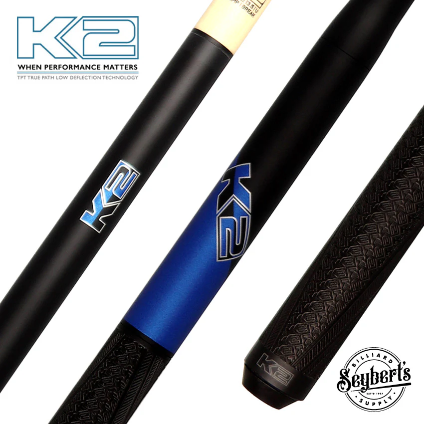 K2 Black and Blue 5 in 1 Break/Jump Pool Cue - KLJBBL