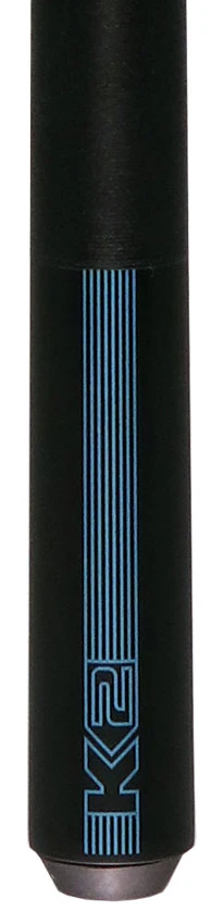 K2 Black/Blue Sport Pool Cue with 12.50mm LD Shaft - Image 2